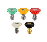PHOENIX - Pack de 5 buses, jet plat, jet droit et mousse pour PRO et DORSAL SPRAYER, Rouge, Orange, Vert, Noir, Blanc