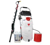 PHOENIX - Pack Pro Sprayer Evo | Pulverisateur Electrique 35L - 2 Batteries + Anti-Mousse 5L/10/20L + Perche Telescopique Evo 5,4m + Jeu de 4 Buses, Idéal pour Nettoyer mousses récalcitrantes (5L)