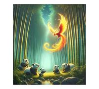 Phoenix Panda Couvertures magnétiques vertes pour lave-vaisselle réfrigérateur armoire maison autocollants pour machine à laver réfrigérateur panneau autocollant pour appareil de cuisine, 66 x 58 cm
