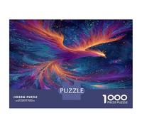 Phoenix Papier Puzzle Jeu De Puzzle Activités Familiales Stimulantes 1000 Stukjes Animaux mythiques Casse-tête Qualité Premium pour Adultes 70x50cm/1000pcs