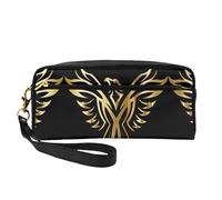 Phoenix Petite trousse de maquillage de voyage pour femme, trousse de maquillage durable avec fermeture éclair, Noir , Taille unique, Trousse de maquillage