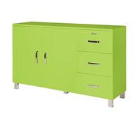 Phoenix Phönix 155738GR Miami Console avec 2 Portes et 3 tiroirs Bois Vert 43 x 146,4 x 88,8 cm