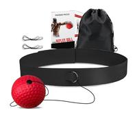 PHOENIX PICCO Ensemble d'entraînement de boxe avec bandeau réglable, équipement de boxe, balle de frappe, idéal pour la coordination réflexe, la concentration et la coordination œil-main, jeux