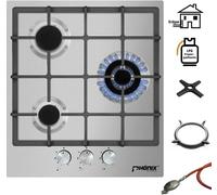 Phönix PS-450T Plaque De Cuisson À Gaz En Acier Inoxydable Autonome 3 Brûleurs