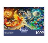 Phoenix Puzzle 1000 Pièces pour Adultes Et Enfants Animal De l'art De La Décoration Moderne Jeu Cadeau Unique 1000 Pieces Activité Relaxante Cadeau d'anniversaire 38x26cm/1000pcs