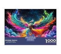 Phoenix Puzzle 1000 Pièces pour Adultes Et Enfants Animal Jeu De Création Et Logique pour Enfants 1000 Pieces pour Jeux D'activités Familiales Cadeaux De Voyage 38x26cm/1000pcs