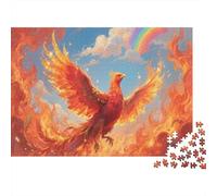 Phoenix Puzzles 1000 Pièces Adulte Puzzle en Bois Défi Jouets Sortir des Cendres Jeu Éducatif De l'art De La Décoration 1000pcs (75x50cm)
