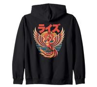 Phoenix Rise Japanese - Graphique de Motivation de la Renaissance Sweat à Capuche