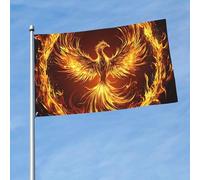 Phoenix Rising Drapeau Décoratif Drapeau De Jardin Solide Garden Flag Pour Jardin Pelouse Cour 90X150Cm