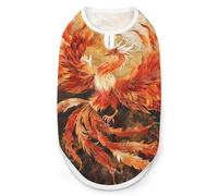Phoenix Rising from Ashes Vêtements pour Chiens et Chats T-Shirt d'été Gilet Graphique Débardeur sans Manches pour Animaux de Compagnie