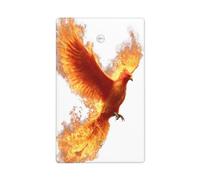 Phoenix Rising from Flames Plaque murale vierge pour interrupteur décoratif 1 gang pour cuisine salle de bain Taille 11,4 x 7 cm