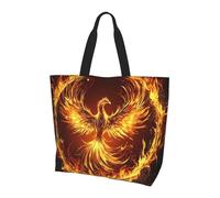 Phoenix Rising Sac fourre-tout pour femme - Sac à main à bandoulière - Résistant au feu - Grand sac à main avec poche intérieure - Pour le travail, les voyages, l'école