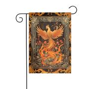 Phoenix Rising Wildflowers Drapeau de jardin 30 x 45 cm Vertical double face Ferme Vacances Décorations extérieures Drapeau de cour