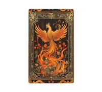 Phoenix Rising Wildflowers Fantasy Art Plaque murale vierge pour interrupteur décoratif 1 gang pour cuisine salle de bain Taille 11,4 x 7 cm