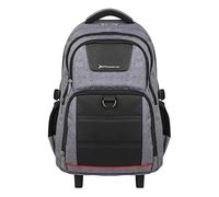 Phoenix Sac à dos trolley à roulettes pour ordinateur portable jusqu'à 17 pouces, gris, professionnel, minimaliste ou polyvalent