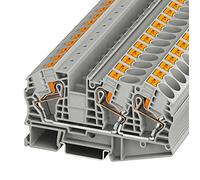 Phoenix Safe 3208760 Lot de 25 bornes de passage PT 16-TWIN N Gris