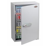 Phoenix Safe Company - KC0605E Armoire à clés Commerciale - 300 Crochets | Serrure électronique | Porte-clé Mural avec Peinture enduite | 14 kg