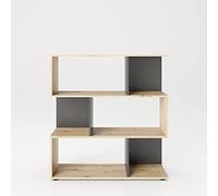 Phoenix Safe Étagère SHELFY 6 casiers Chêne Artisan Gris