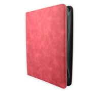 Phoenix Shield 69108 - Album rouge effet cuir 9 pochettes pour cartes en toploader (360 cartes) - Classeur rigide à fermeture éclair avec ouverture latérale