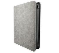 Phoenix Shield 69109 - Album Gris effet cuir 9 pochettes pour cartes en toploader (360 cartes) - Classeur rigide à fermeture éclair avec ouverture latérale