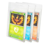 Phoenix Shield 69206 - Pochettes semi-rigides transparentes pour cartes de collection (x50) - Protection PVC pour envoi et gradation - Format 63,5 × 88,9 mm