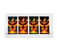 PHOENIX SHIELD | Présentoir Transparent en Acrylique pour 4 Boosters, Protection et Exposition de Cartes à Collectionner
