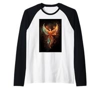 Phoenix Spirit Space Sky Firebird Symbole Mythique de Renaissance Manche Raglan