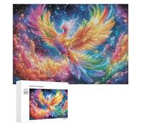Phoenix sur Branch sous Le Ciel étoilé Puzzle 300 Pièces pour Couples Loisirs À La Maison Résolution Commune Cadeau pour Mariage 300 PCS