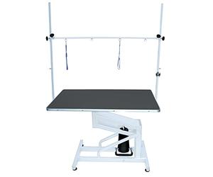 Phoenix Table Elévatrice Ultra-Net Meca Potence Double Plateau pour Chien Noir 110 X 60 cm