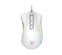 Phoenix Technologies Souris de Gaming RVB Haute Performance et Logiciel de Configuration (Câble, Blanc)