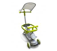 Phoenix - Trottinette evolutive Enfants, Poussette Modulable,Design Moderne, Blanc et Vert Citron, Pare Soleil, siège et Dossier Confort, Cercle de sécurité, 10 Mois à 6 Ans.