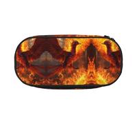 Phoenix Trousse à crayons portable haute capacité pour étudiants, adolescents et adultes, Noir , Taille unique, Organiseur de sac