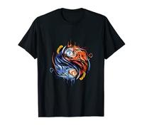 Phoenix Yin Yang Ashes Reborn Oiseau de feu T-Shirt
