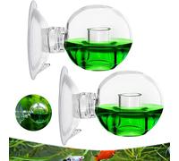 PhoenixDN 2 Pièces Moniteur de CO2 pour Aquarium, Moniteur Indicateur de Contrôle, Test de Chute de CO2, Testeur de CO2, Test D'endurance au CO2 en Goutte pour Aquarium d'eau Douce - Ball