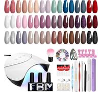 Phoenixy Complete U V Gel Nail Kit 24 Colours Semi-Permanent Nail Polish Kit With 36 W Lamp U V/Led Semi-Permanent Nail Polish For Beginners And Women Gift