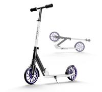 PHOEROS Trottinette pour Enfants 6-12Ans,Adolescents et Adultes Trottinette Pliable Aluminium Léger pour Ados,Garçons&Filles,avec Grandes Roues 200mm,4 Hauteurs Réglables,Absorption Chocs