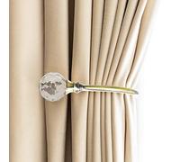 PHOEWON® Embrasses à Rideaux Crochets Murals U Métal Curtain Tiebacks, Rideau Metallique 2 Pack (Petit, Bronze)