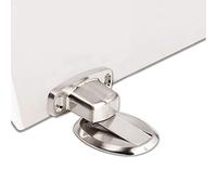 PHOEWON forte magnétique butée de porte en métal arrêt de porte résistant à la porte avec 3M vis auto-adhésives de dissimulation montées au sol, 2 Pièce, Argent