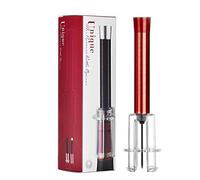 PHOEWON Tire Bouchon, Un Tire-Bouchon à Pression d'air Cork Pops Out Ouvre Bouteille Décapsuleur Ouvre Bouteille Vin Outils, Vin Accessoire (Rouge)
