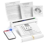 PhoFuta Imprimante Thermique Portable sans Fil pour Voyage Plusieurs Tailles Blanc