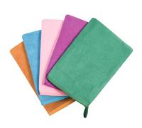 PHOGARY 5 Gants De Toilette Taille 15x21 cm, Très Doux & Absorbant Gants en Microfibre, Léger Petite Serviette Main pour Visage, Serviette Invité avec Boucle de Suspension