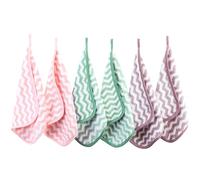 PHOGARY Lingette Démaquillante Lavable en Microfibre, 6 Serviettes Visage Skincare, Petite Serviette Main Gant de Toilette, Chiffon Doux pour la Peau (8" x 8")