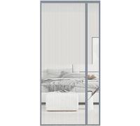 PHOGARY Moustiquaire magnétique pour porte, Maille en fibre de verre durable, Moustiquaire avec aimants puissants et bande magique intégrale, 90x210cm