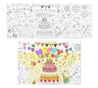 PHOGARY Nappe à Colorier en Papier pour Enfants et Filles - Tapis de Peinture