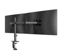 Pholiten Support Ecran PC pour écran LCD LED 13-27 Pouces jusqu'à 10 kg, Bras Ecran PC 2 écrans, Bras Ecran inclinable et pivotant réglable en Hauteur pour Le Bureau, Max.VESA 100x100mm