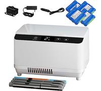 PHOLK Pochette Isotherme Insuline Glacière, Mini Refrigerateur À Médicaments Haute Capacité, Portable pour Refroidisseur D'insuline, Autonomie De La Batterie 7,4 V 6~8 Heures