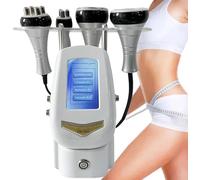 PHOLK Portable 4 in 1 Cavitation Vacuum RF Machine (40K Beauty Head) + Red LED Light, Cavitation Slimming RF - Body Tripolar RF Head for Spa/Home Facial Machine