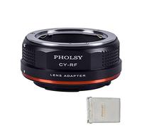 PHOLSY Bague d'adaptation Compatible avec objectifs Yashica Contax C/Y et Canon EOS RF Boîtier pour Canon EOS R6 Mark II, EOS R7, EOS R10, EOS R3, EOS R5, EOS R5C, EOS R6, EOS R, EOS RP, CY to RF