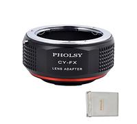 PHOLSY Bague d'adaptation Manuelle pour Mount d'objectif C/Y sur FX | Compatible avec Objectifs Contax/Yashica CY et Appareil Photo Fujifilm X, Contax vers Fuji X, Yashica vers Fuji X, CY vers X
