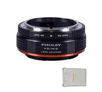 PHOLSY Bague d'adaptation Manuelle pour Mount d'objectif FD sur Z | Compatible avec Objectifs Canon FD et Appareil Photo Nikon Z, FD vers Nikon Z, FL vers Z avec Levier d'ouverture